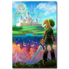 The Legend Of Zelda A Link Between Two Worlds Game Silk Poster 8x12 24x36 24x43   113130551699